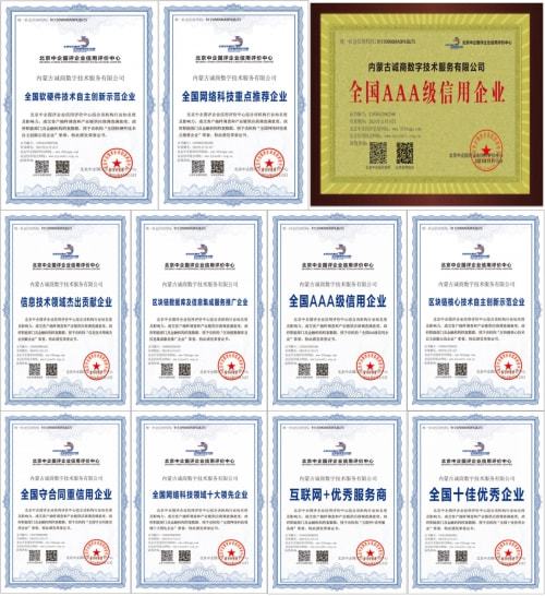 誠商數(shù)字榮獲AAA級信用評級與互聯(lián)網(wǎng)優(yōu)秀服務(wù)商證書 數(shù)字技術(shù)服務(wù)領(lǐng)域再攀高峰